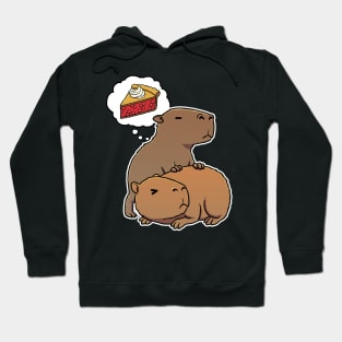 Capybara hungry for Cherry Pie Hoodie